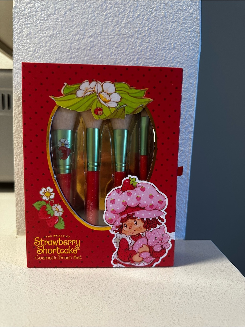 Strawberry Shortcake Red Cosmetic Brush Set - Women Makeup Brushes & Tools